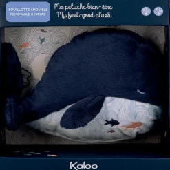 Best Kaloo Peluche bouillotte bien-être baleine Petit calme (17 cm)