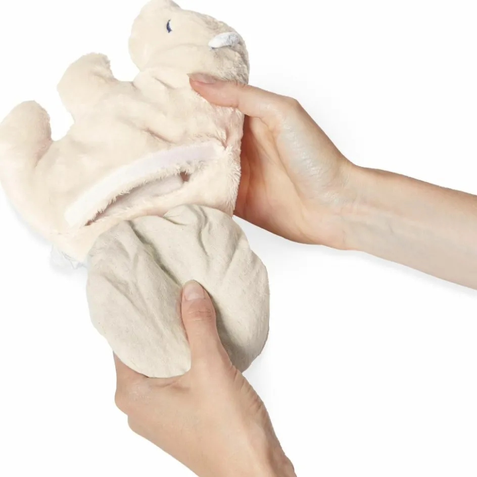 Peluche bouillotte bien-être Ours Petit calme (15 cm)|Kaloo Online