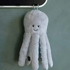 Hot FLOW Peluche bruit blanc Olly la pieuvre grise