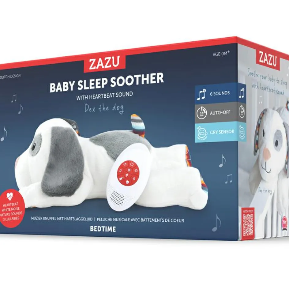 Discount ZAZU Peluche bruit blanc ou musicale Dexy le chien - Reconditionné