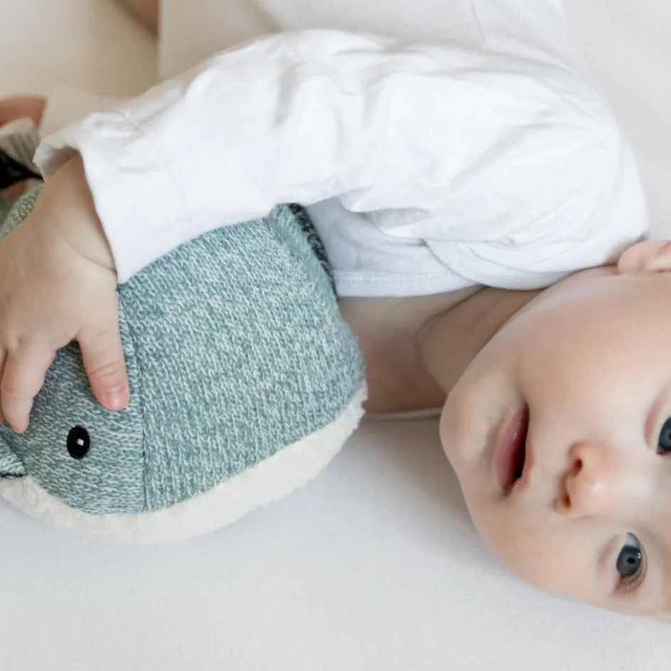 FLOW Peluche bruit blanc rechargeable baleine Moby vert