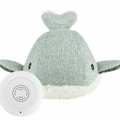FLOW Peluche bruit blanc rechargeable baleine Moby vert