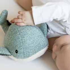 FLOW Peluche bruit blanc rechargeable baleine Moby vert