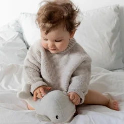 Peluche bruit blanc rechargeable baleine Moby gris|FLOW Outlet