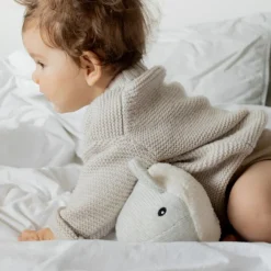 Peluche bruit blanc rechargeable baleine Moby gris|FLOW Outlet