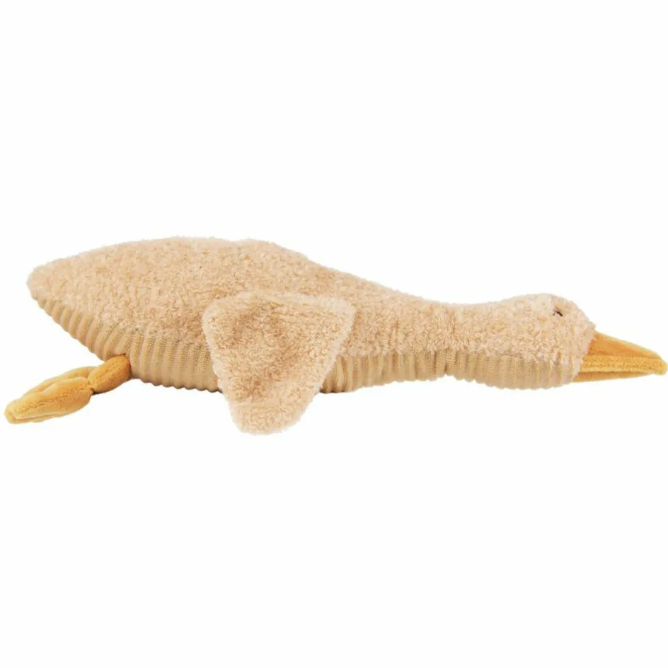 Hot FLOW Peluche bruit blanc rechargeable oie Liva marron