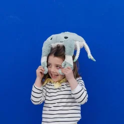Les Déglingos Peluche Cassecou le crabe et son bébé menthe (39 cm)