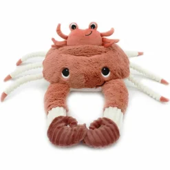 Les Déglingos Peluche Cassecou le crabe et son bébé terracotta (39 cm)