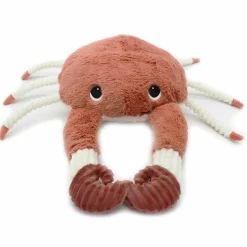 Les Déglingos Peluche Cassecou le crabe et son bébé terracotta (39 cm)