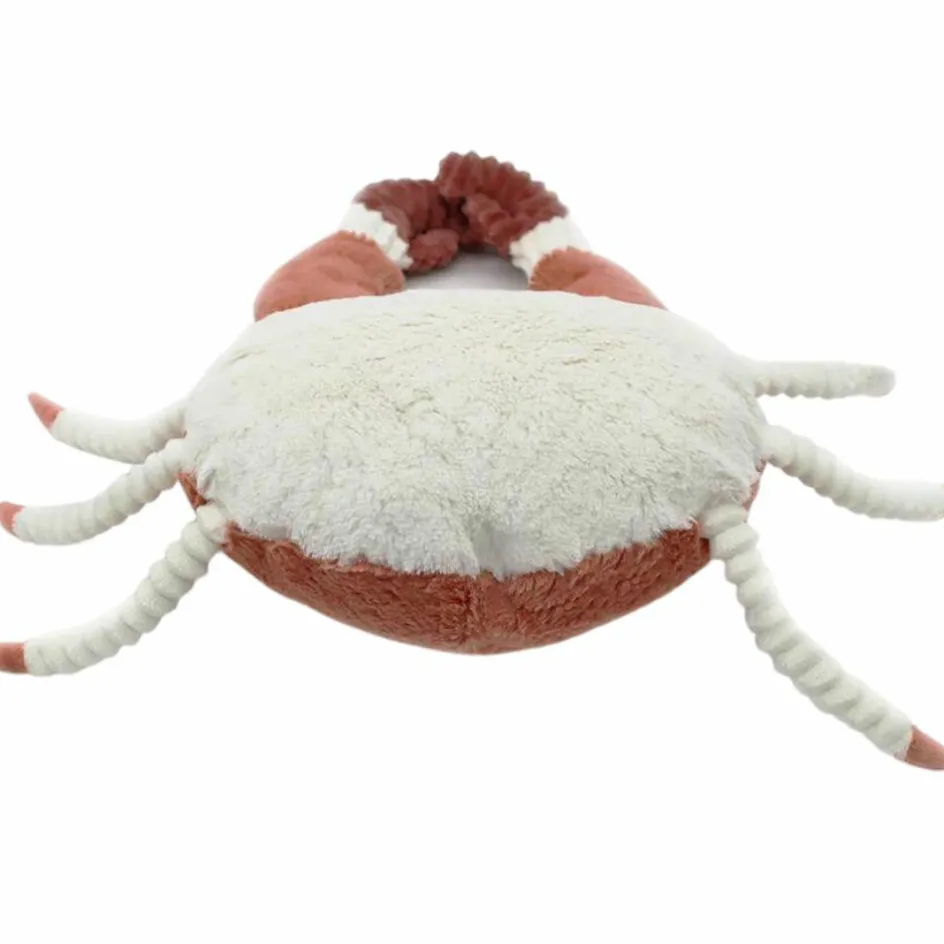 Les Déglingos Peluche Cassecou le crabe et son bébé terracotta (39 cm)