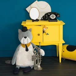 Peluche chat Lulu Les Moustaches (27 cm)|Moulin Roty Sale