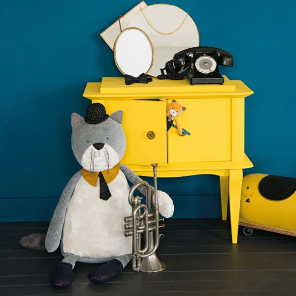 Peluche chat Lulu Les Moustaches (27 cm)|Moulin Roty Sale