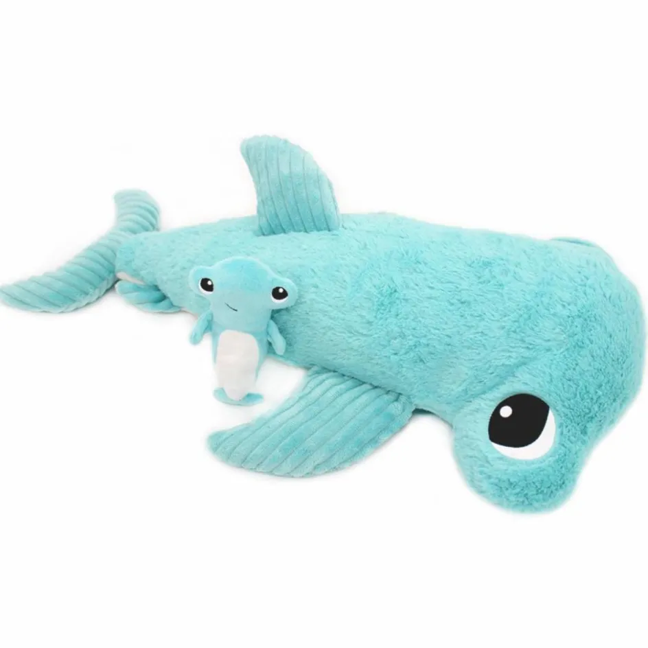 Peluche Clou maman et bébé Les Ptipotos Aqua (57 cm)|Les Déglingos New