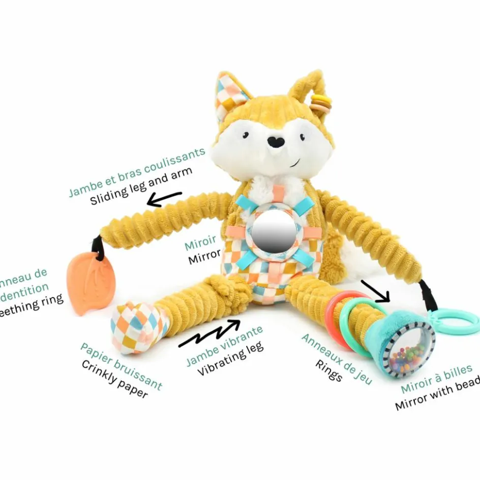 Sale Les Déglingos Peluche d'activités à suspendre Cyranos le Renard