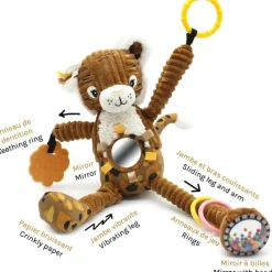 Peluche d'activités à suspendre Speculos le Tigre|Les Déglingos Online