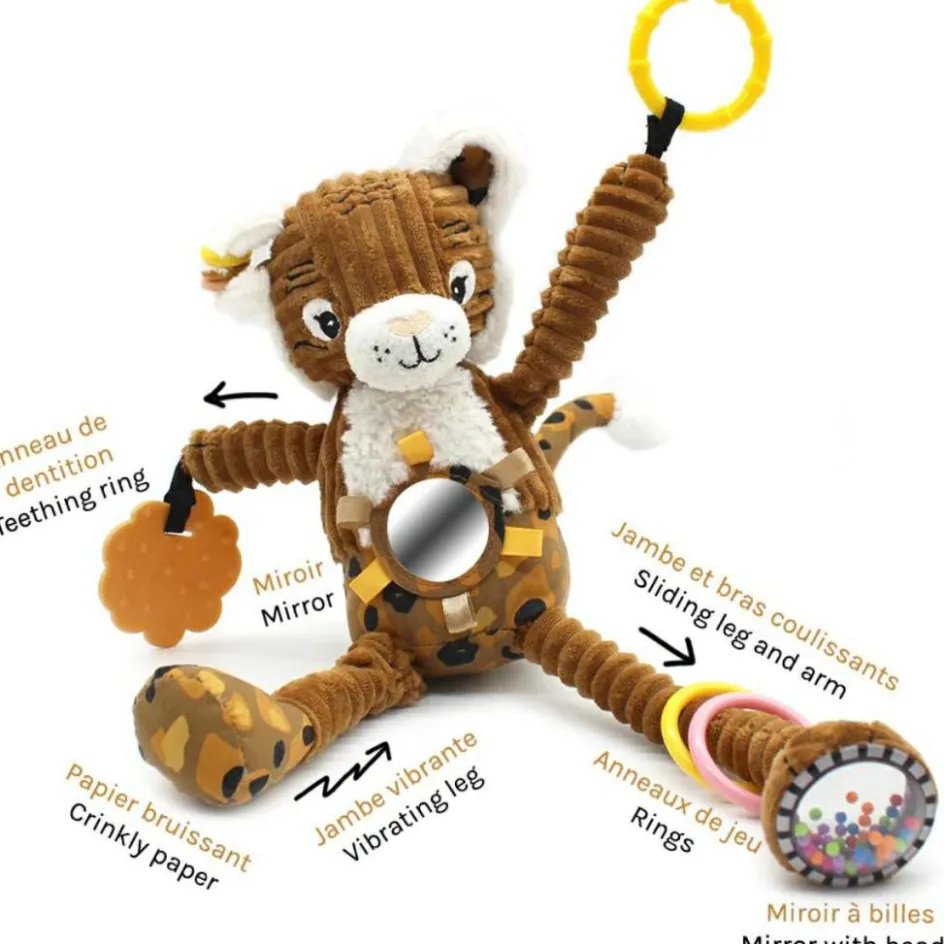 Peluche d'activités à suspendre Speculos le Tigre|Les Déglingos Online