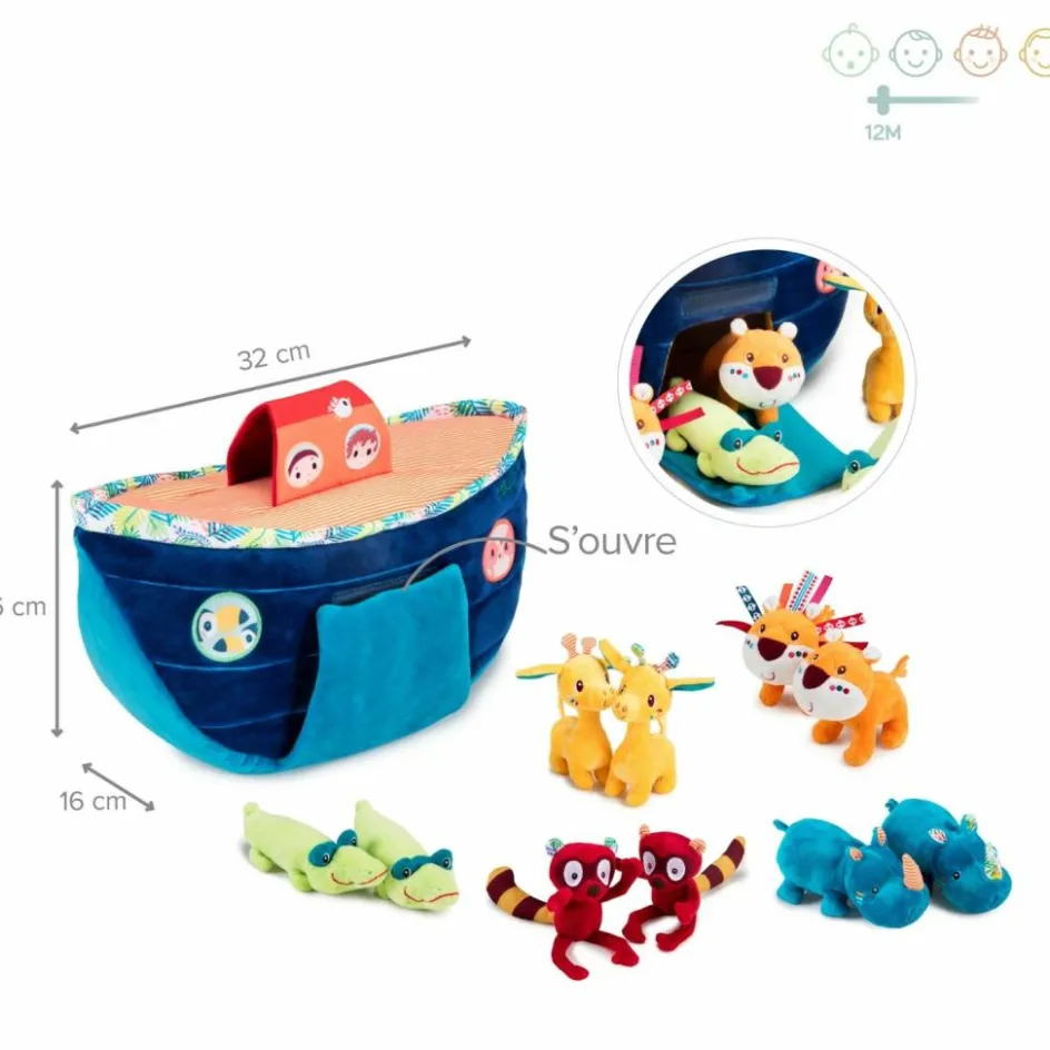 Peluche d'activités Ma première arche de Noé|Lilliputiens Outlet