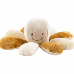 Discount Nattou Peluche d'activités pieuvre Lapidou sable-caramel (20 cm)