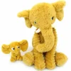Peluche Dimoitou maman et bébé Les Ptipotos Moutarde (35 cm)|Les Déglingos Clearance
