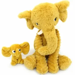 Peluche Dimoitou maman et bébé Les Ptipotos Moutarde (35 cm)|Les Déglingos Clearance