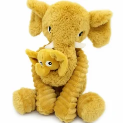Peluche Dimoitou maman et bébé Les Ptipotos Moutarde (35 cm)|Les Déglingos Clearance