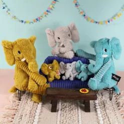 Outlet Les Déglingos Peluche Dimoitou maman et bébé Les Ptipotos Aqua (35 cm)