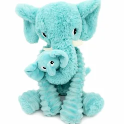 Outlet Les Déglingos Peluche Dimoitou maman et bébé Les Ptipotos Aqua (35 cm)