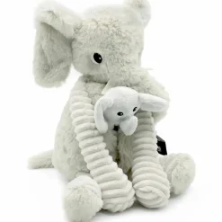 Online Les Déglingos Peluche Dimoitou maman et bébé Les Ptipotos Gris clair (35 cm)