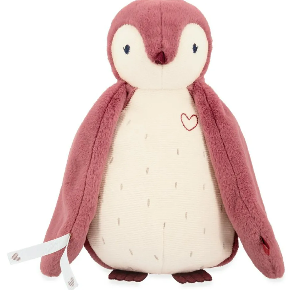 Peluche enregistreuse vocale et bruits blancs Manchot rose (25 cm)|Kaloo Best