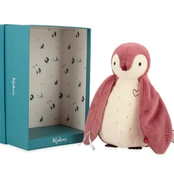 Peluche enregistreuse vocale et bruits blancs Manchot rose (25 cm)|Kaloo Best