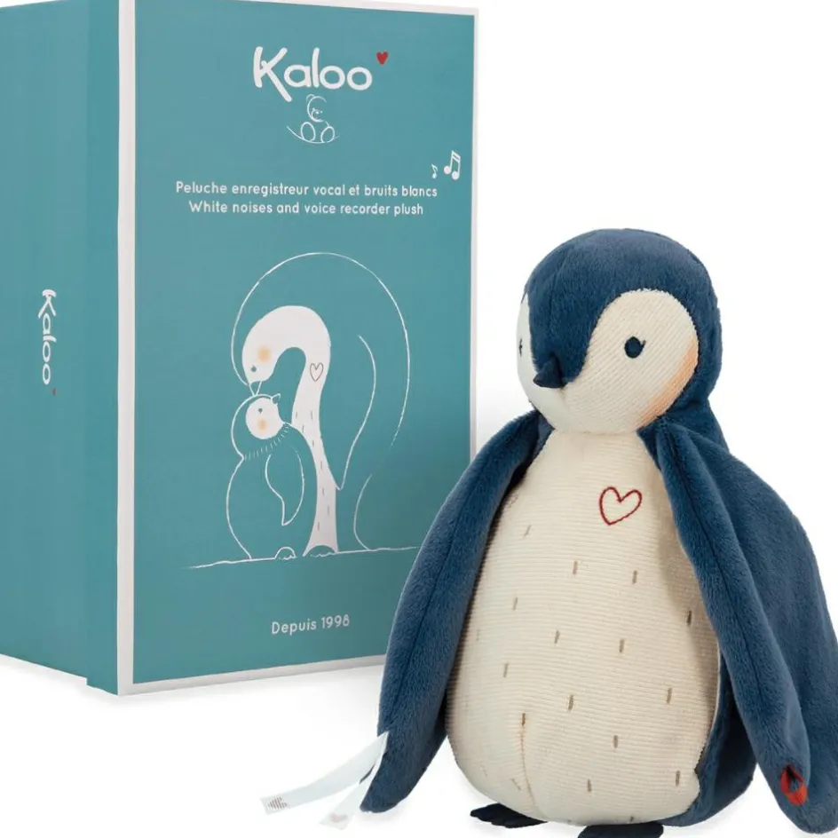 Peluche enregistreuse vocale et bruits blancs Manchot bleu (25 cm)|Kaloo Online