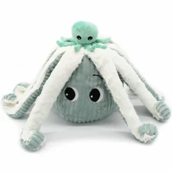 Peluche géante Filou la pieuvre et son bébé menthe (45 cm)|Les Déglingos New