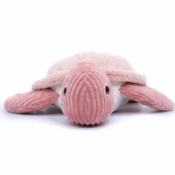 Peluche géante Les Ptipotos Sauvenou maman-bébé tortue rose (49 cm)|Les Déglingos Online
