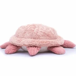 Peluche géante Les Ptipotos Sauvenou maman-bébé tortue rose (49 cm)|Les Déglingos Online