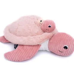 Sale Les Déglingos Peluche géante Les Ptipotos Sauvenou la tortue rose (50 cm)