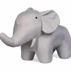 Best Childhome Peluche géante éléphant lin (55 cm)