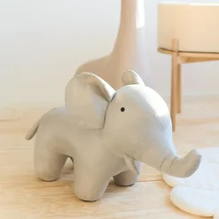 Best Childhome Peluche géante éléphant lin (55 cm)