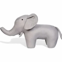 Best Childhome Peluche géante éléphant lin (55 cm)