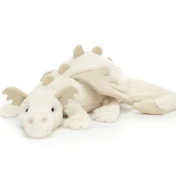 Peluche géante Scrumptious dragon neige (66 cm)|Jellycat Discount