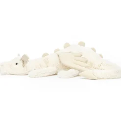 Peluche géante Scrumptious dragon neige (66 cm)|Jellycat Discount
