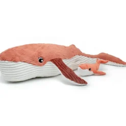 Peluche Gravillou baleine maman et bébé Les Ptipotos terracotta|Les Déglingos