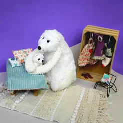 Online Les Déglingos Peluche Grobidou maman et bébé Les Ptipotos (31 cm)