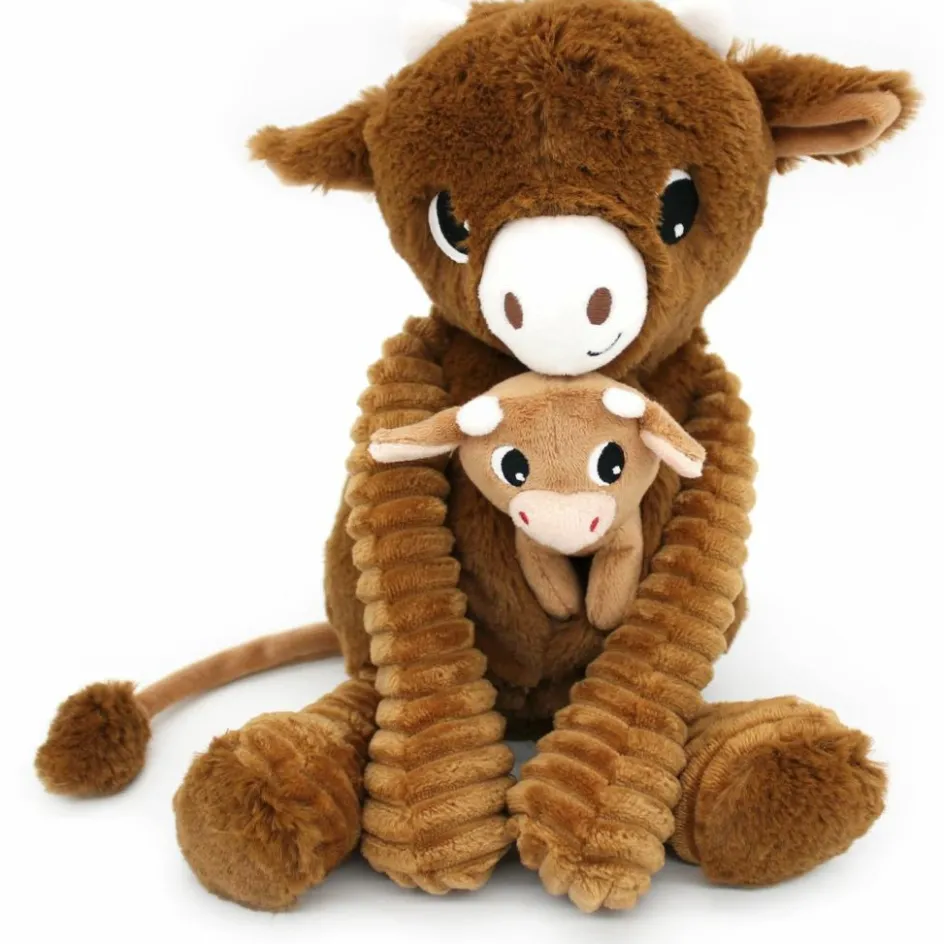 Peluche Hindou maman et bébé Les Ptipotos Cassonade (31 cm)|Les Déglingos Clearance