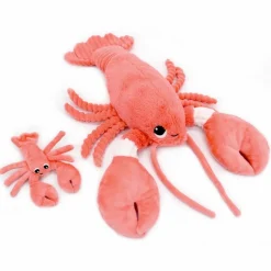 Discount Les Déglingos Peluche Iloveyou maman et bébé Les Ptipotos Corail (48 cm)