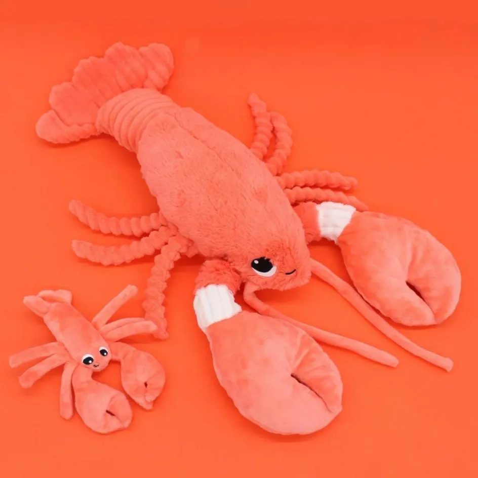 Discount Les Déglingos Peluche Iloveyou maman et bébé Les Ptipotos Corail (48 cm)