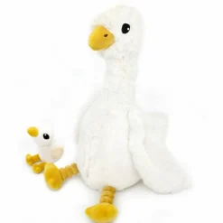 Peluche Jébongou maman et bébé Les Ptipotos Blanc (36 cm)|Les Déglingos Discount
