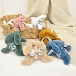 Clearance Doudou et Compagnie Peluche Lapin Doudou Pantin blanc (25 cm)