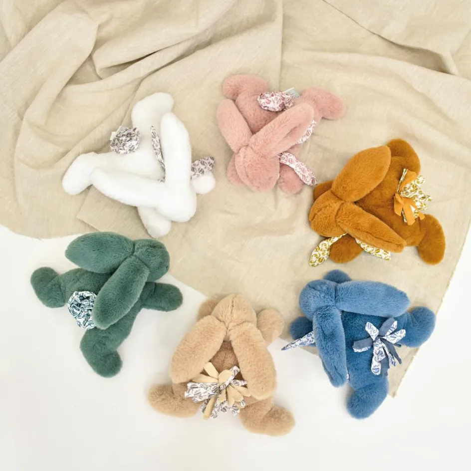 Clearance Doudou et Compagnie Peluche Lapin Doudou Pantin blanc (25 cm)