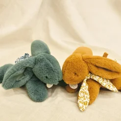 Peluche Lapin Doudou Pantin vert sauge (25 cm)|Doudou et Compagnie Outlet