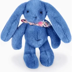 Peluche Lapin Fleurette Bleu (25 cm)|Doudou et Compagnie New